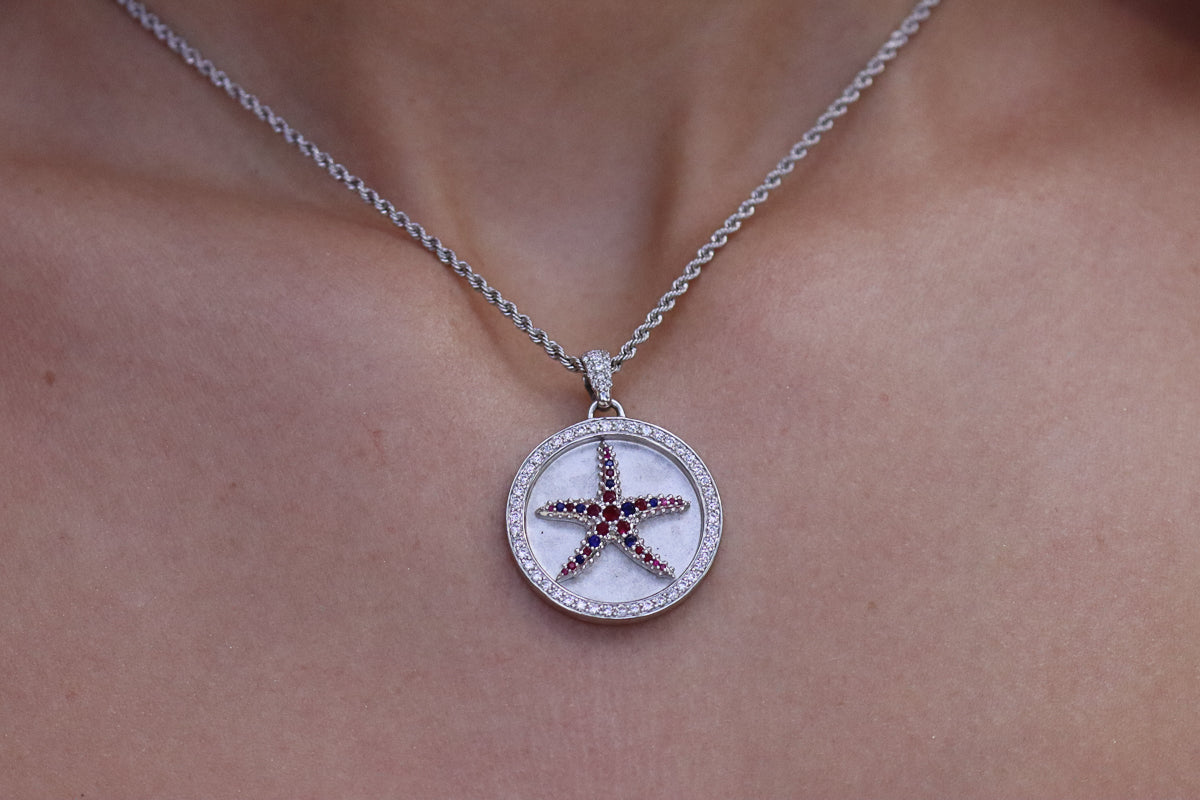 The Starfish Diamond Pendant Necklace