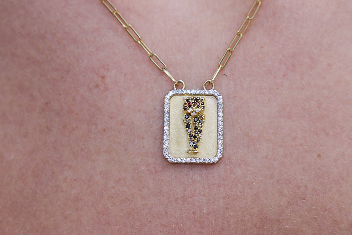 The Horse & Cheetah Scapular Necklace