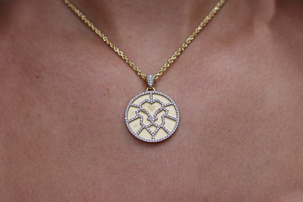 The Lion Diamond Pendant Necklace